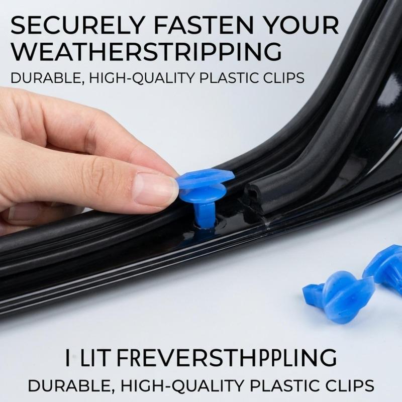 Universal Car Sealing Strip Plastic Clip Frame Rubber Strip Clip Front Cover Rubber Strip Clips Car Bumper Door Panel Protection