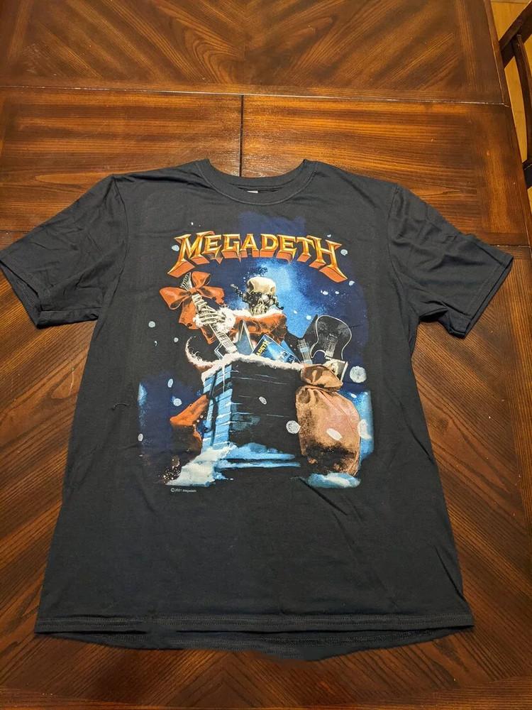 Vintage Style Megadeth Band Christmas Black Shirt Unisex All Sizes AR684 Unisex T-Shirt XXXXL