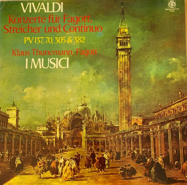 

LP Record ANTONIO VIVALDI - KLAUS THUNEMANN / - Konzerte Für Fagott, Streicher Und 304295 Orbis 1980 Germany Classical Used