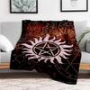 Supernatural Anti-Possession Symbol Poster PrintBlanket Flannel Throw Blanket for Sofa, Bed, Travel, Camping, Office, Couch, Chair, And Bed