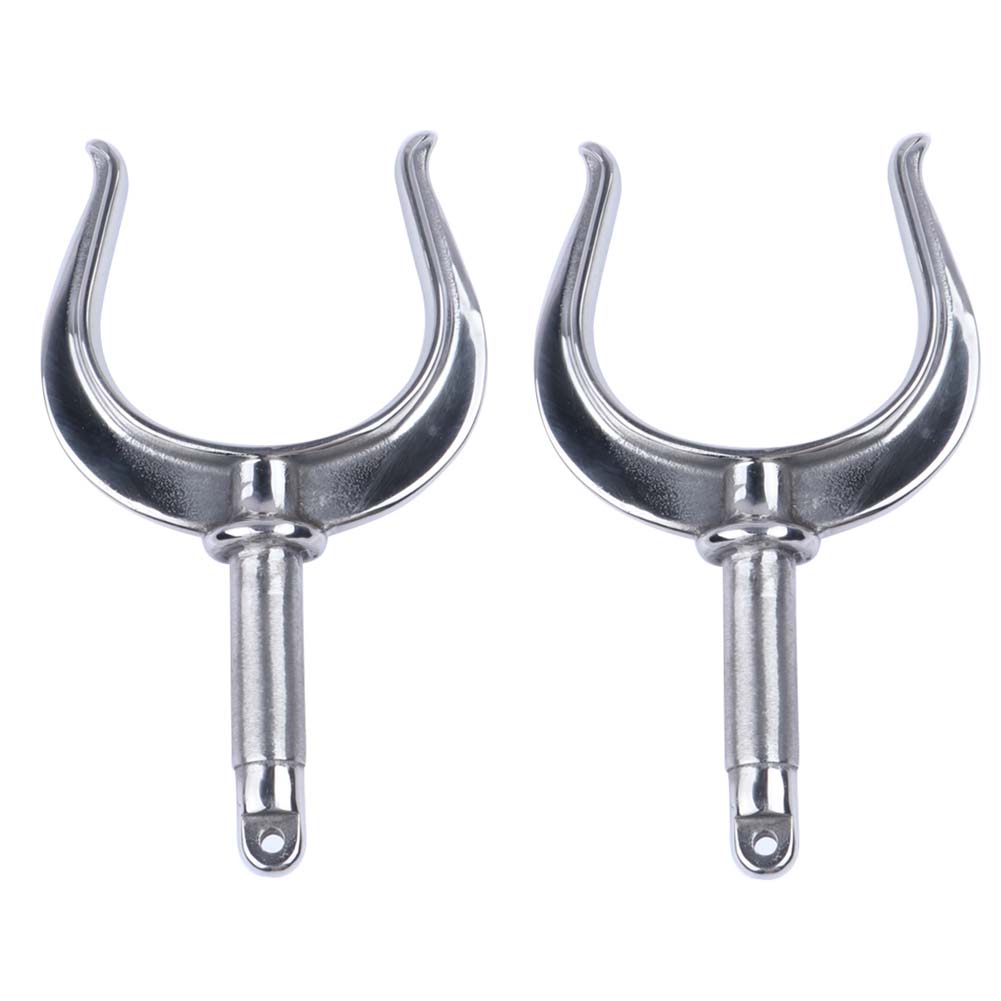 Marine accessories 2 Pieces Stainless Steel Oarlock Boat Rowlock Oarlock Socket Side Mount for Marine Yacht серебряный