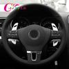 Nowa stylizacja łopatki zmiany biegów w kierownicy samochodu dla volkswagena VW Golf 6 MK6 GTI Jetta MK5 Polo Passat B6 CC Scirocco R36