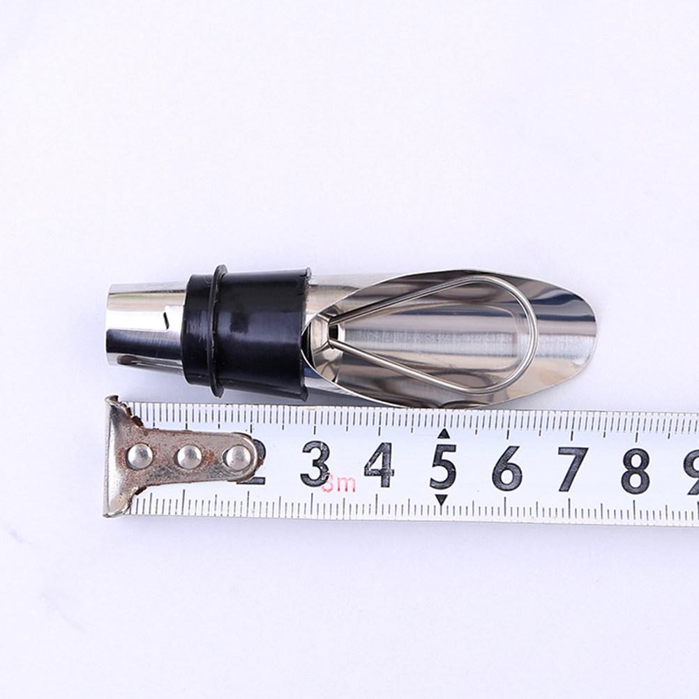 Stainless Steel Wine Pourer Aerator with Silicone Seal Leak Proof Reflowing Air Hole for Wine Liquor Oil Vinegar Bottles Bar