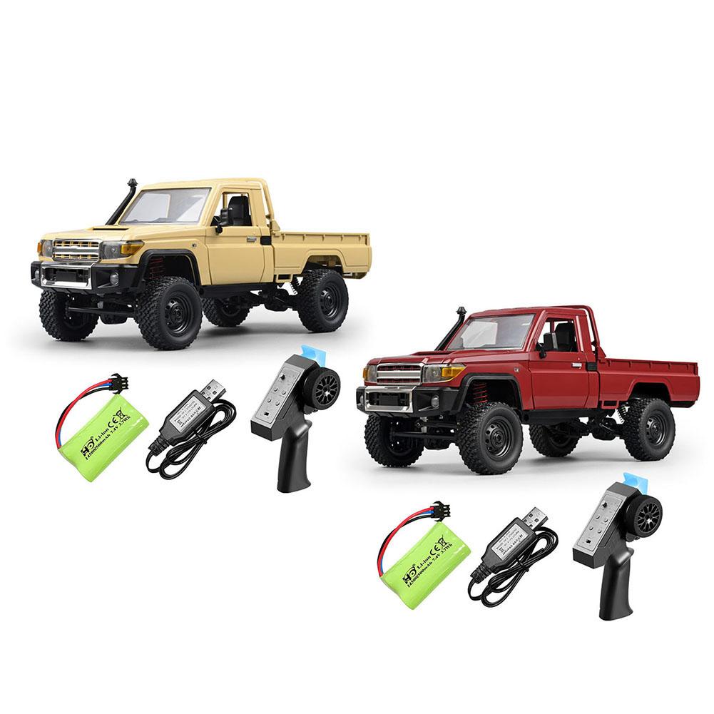 MN82 1:Carro RC 1/12 Escala Completa 2.4G 4WD Controle Remoto Veículo Off-Road Com Motor 280 Para Meninos Meninas Aniversário Natal Ano Novo Presentes