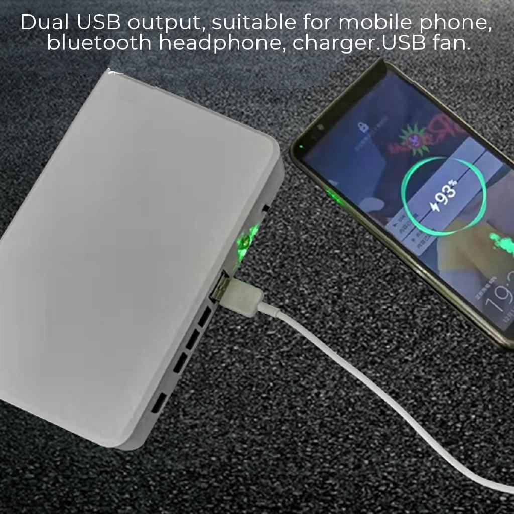 5v Solar Generator Storage Charger 2 USB Charger 3 LED Solar Light Bulbs