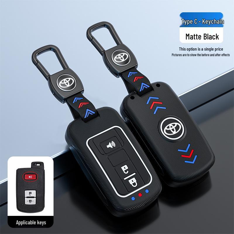 Toyota Camry Key Case for Junrui Land Cruiser - Frosted Remote Shell with Luminous Buckle