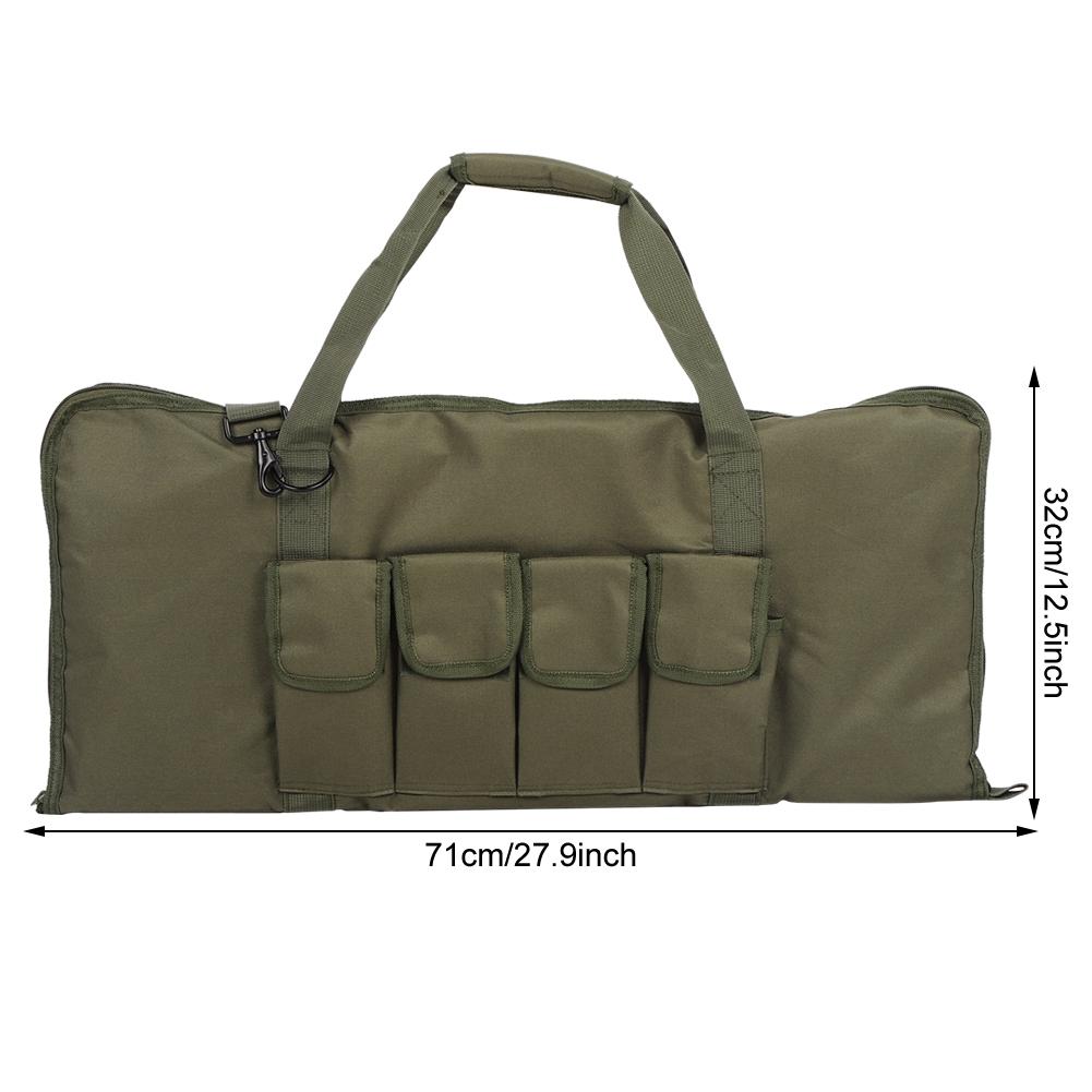 28x13 Inch 600D Oxford Cloth Military Green Large Capacity Tactics Protection Hunting Single Shoulder Bag