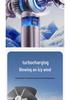 High-Speed Portable USB Handheld Fan with Carabiner and Cold Compress Feature