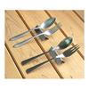 NAGAO Chopstick Rest & Knife Rest, 18-8 Stainless Steel, Made in Tsubame-Sanjo, Niigata, Japan. Set of 2. Size: 70x27xH16mm.