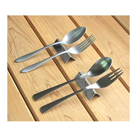 NAGAO Chopstick Rest & Knife Rest, 18-8 Stainless Steel, Made in Tsubame-Sanjo, Niigata, Japan. Set of 2. Size: 70x27xH16mm.