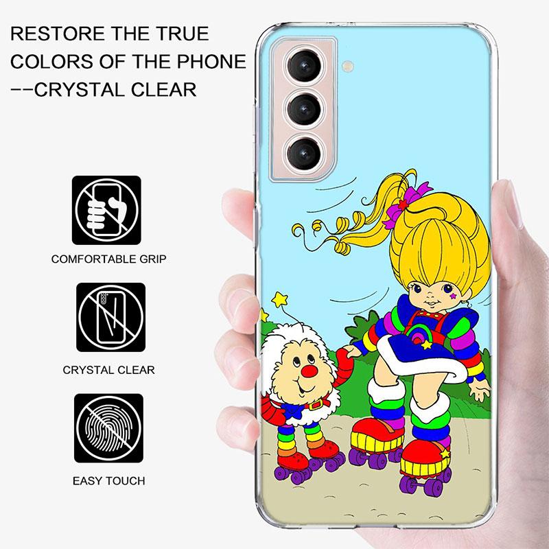 R-Rainbow Cute Brite Phone Case For Galaxy A14 A24 A34 A54 Samsung A02S A12 A22 A32 A42 A52 A72 A13 A33 A53 5G A03 A03S A23 A73