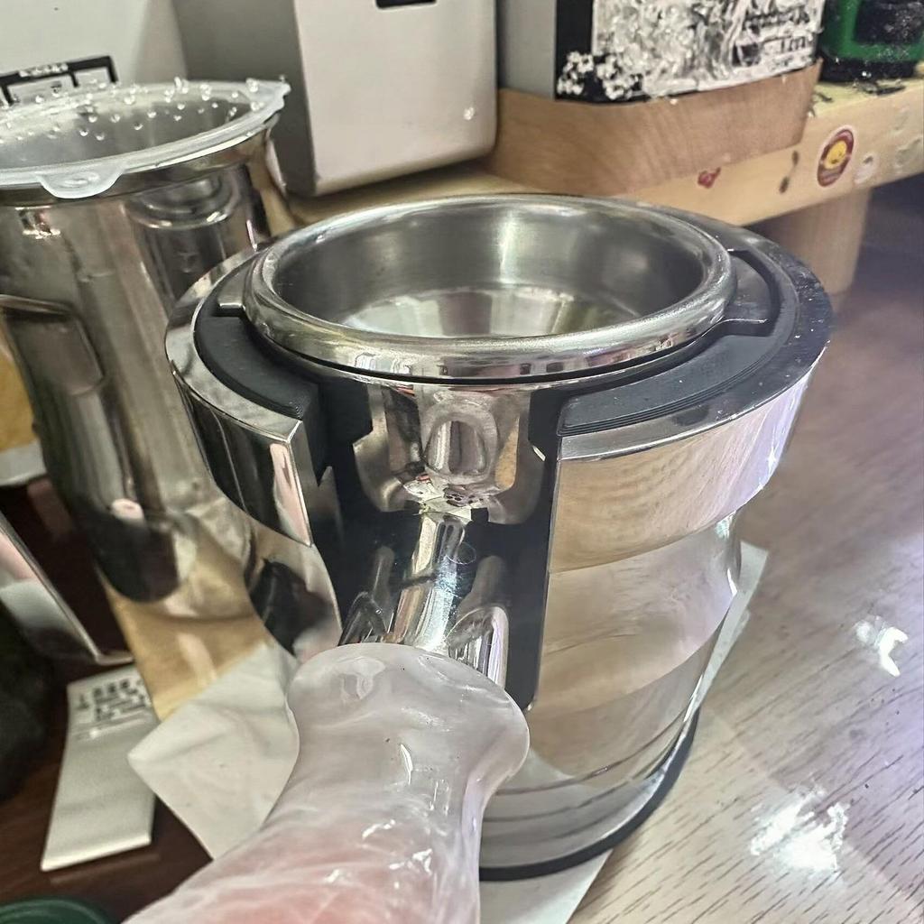 High-End 58mm Stainless Steel Tamper Base for Italian Coffee Machine, Hands-Free Holder