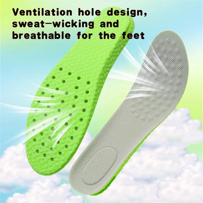 Height Increase Insole for Men Growing Sole Shoes Insoles Unisex Quality Sports Air Shock Absorbing Anti-Odour Shoe Pads