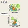 Glow-In-The-Dark Bear Toilet Stickers Self-Adhesive Removable Decal Wall Sticker Home Decor Car Sticker Luminous Effects