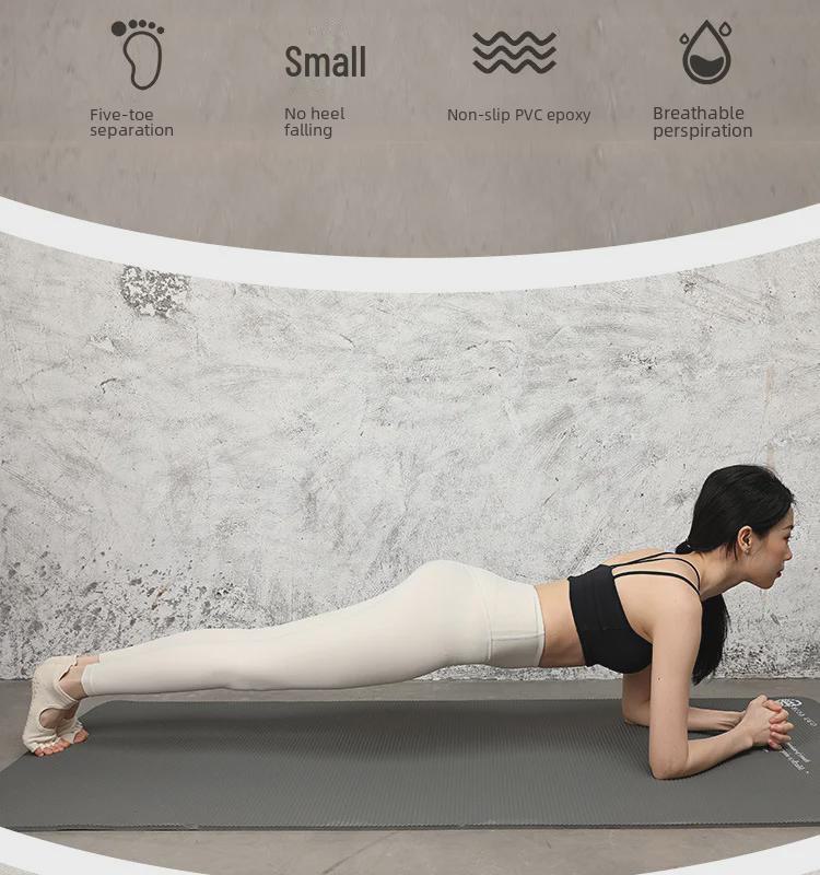 Women's Open-Toe Aerial Yoga & Pilates Five-Finger Socks