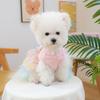Bunny Ears Dog Dress Tulle Tutu Skirt Pet Dress with 3D Rabbit Ears Cute Bunny Dress for Dogs Cats Party Holiday Outfit