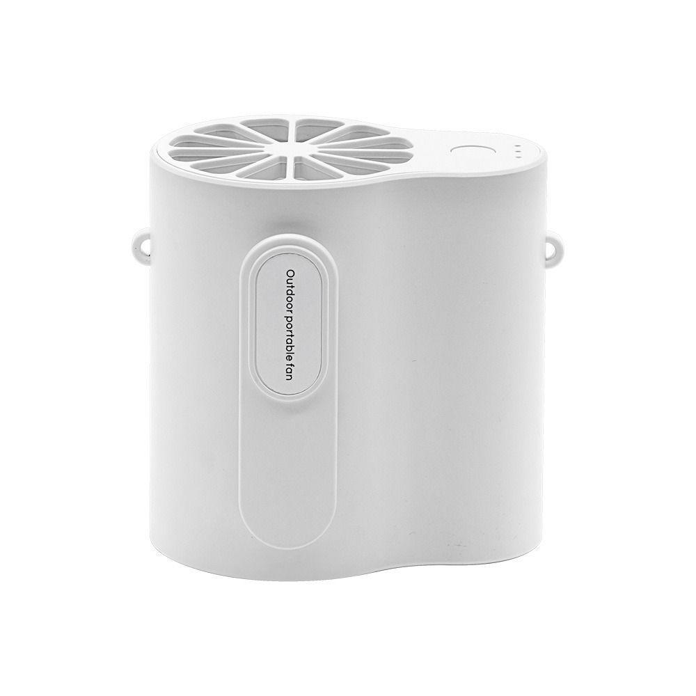 

2 Hours Fast Charging Portable Waist Fan Strong Airflow Belt Clip Fan Hanging Necklace Fan Farm White-Y09