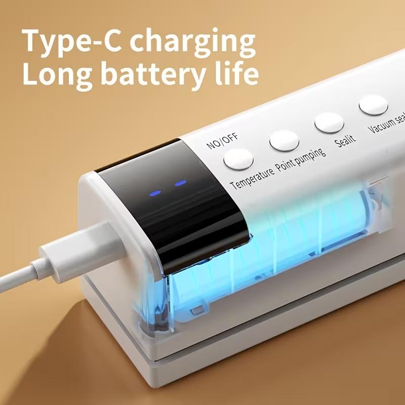 Multi Functional Automatic Food Vacuum Sealing Machine, USB Charging Wireless Vacuum Packaging Machine, and Can Also Inflate Air