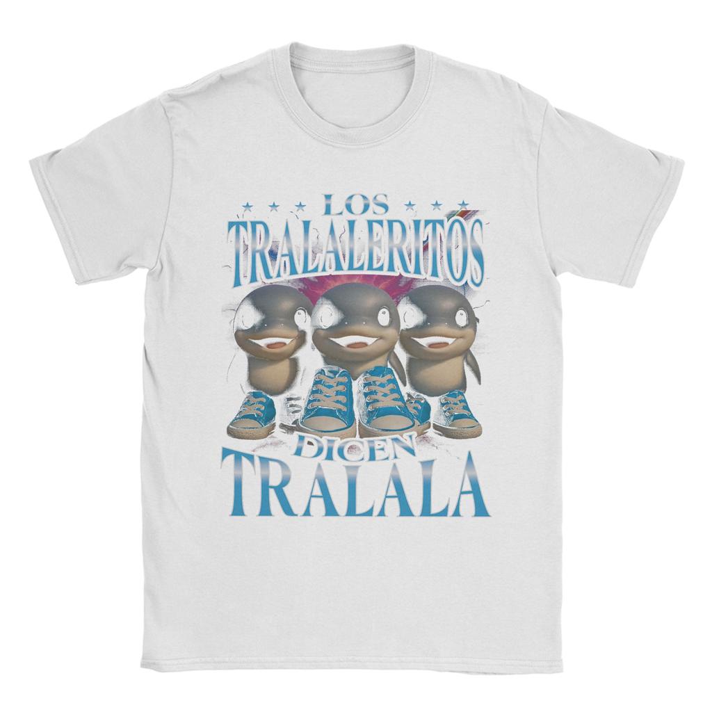 Herr Los Tralaleritos Säger Tralala Italiensk Hjärnröta Bootleg T-shirt Toppar Kortärmad Rundhalsad T-shirt
