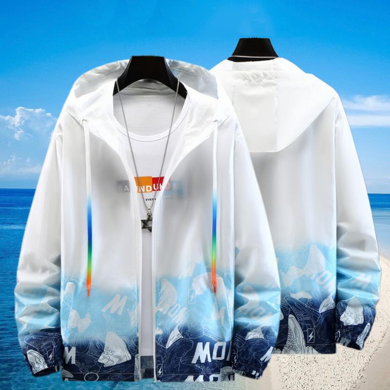 S-7XL Summer Sunscreen Clothing Men s Printed Sunscreen Clothing Men s Outdoor Quick-drying Clothes Skin-friendly Clothes Fishing Clothes M