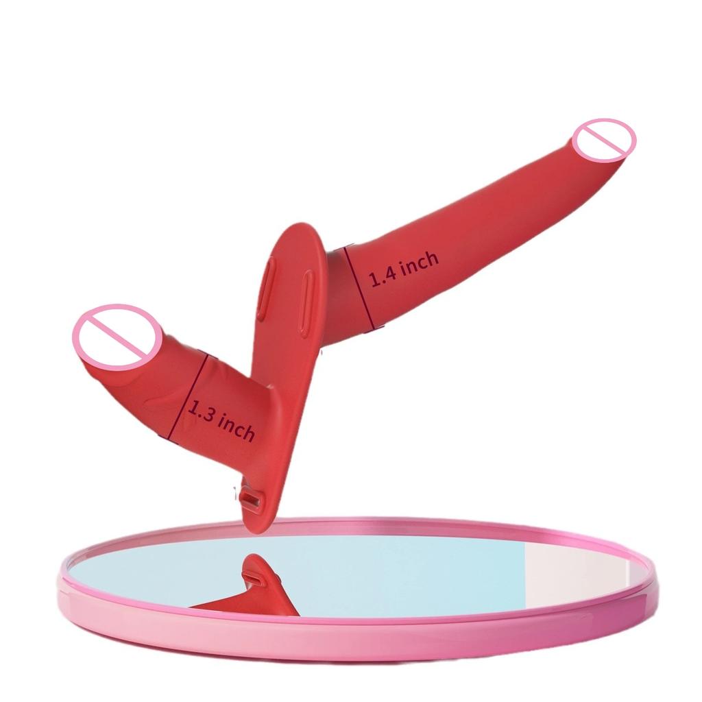 Strap On Wearable Double Penetration Cock G-Spot Dildo Panties for Lesbian Anus Vagina Massager Couples Sex Toys Adult Products