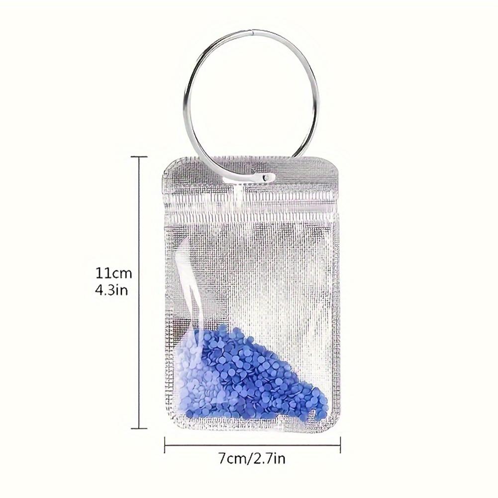200 Stück versiegelte Aufbewahrungstasche für Diamantmalerei, Bohrerperlen, Diamant-Strass-Organizer-Tasche, Diamant-Bastelbedarf