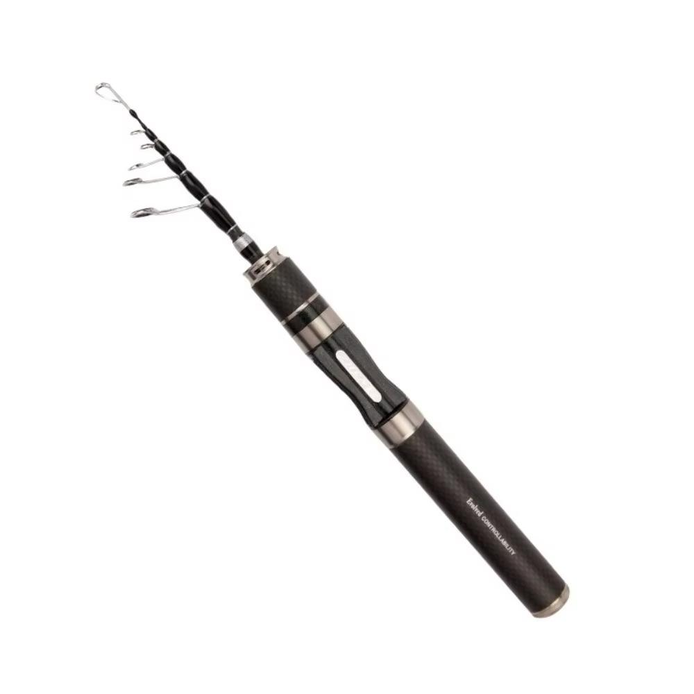 UL Carbon Telescopic Fishing Rod Portable Spincast Fishing Reel Fishing Rod Set Salt Water