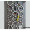 Scarf Ring Hanger, Ties Organizer Rack 28.25", Closet Organizer, Space Saving Hanger for Scarves, Belts, Tank Tops, Accessories - 18 Large Rings