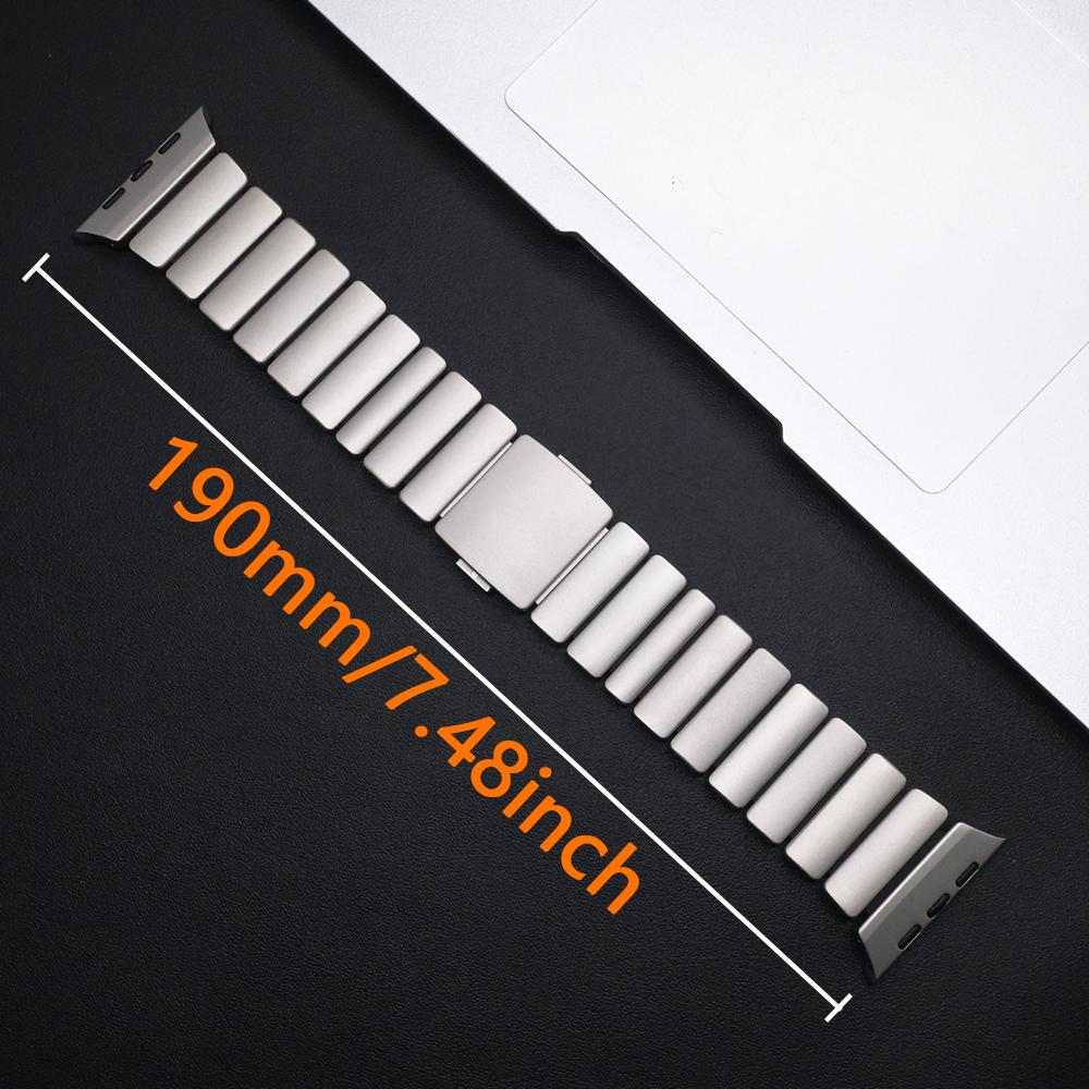 Men Titanium Band+Metal Case for Apple Watch Ultra 3 49mm Luxury Rubber Strap for iWatch Series 11 10 46mm 9 8 7 6 SE 44mm 45mm