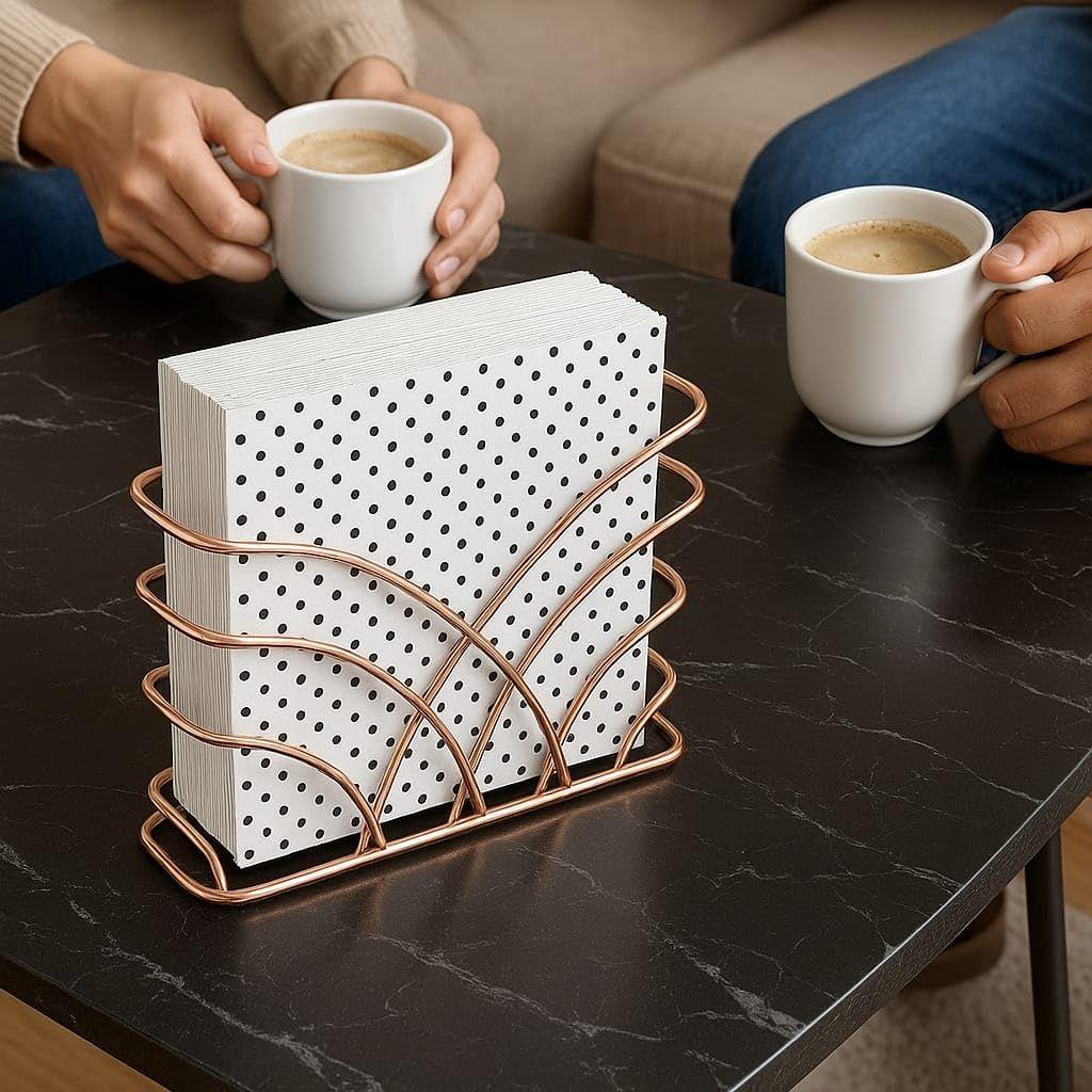 Modern Napkin Holder for Dining Table - Kitchen Napkin Holder Tissue Paper Stand for Kitchen, Table, Home Décor