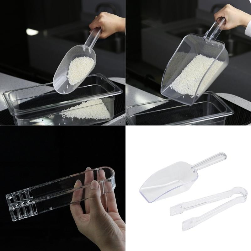Rustproof Plastic Ice Pickup Tool Hygienic Ice Cubes Shovel Dishwasher Safe Easy Cleaning Kitchen Essential