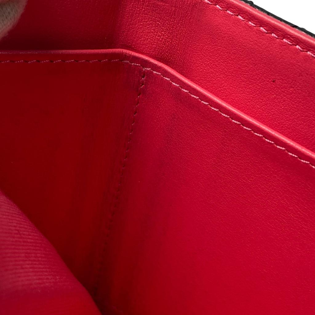 Used CHANELTri-fold Wallet Black/pink Leather Women