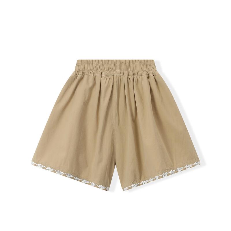 Montagut Girls' Embroidered Casual Summer Shorts