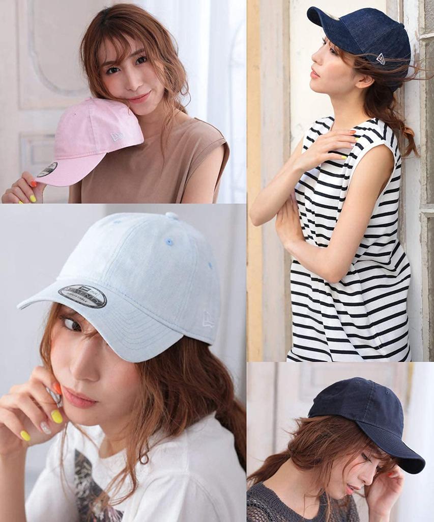 [New Era] 9TWENTY Cross Strap Washed Cotton Basic 12 Colors Men's Hat Embroidered Classic Low Cap  Free Size 2.Navy