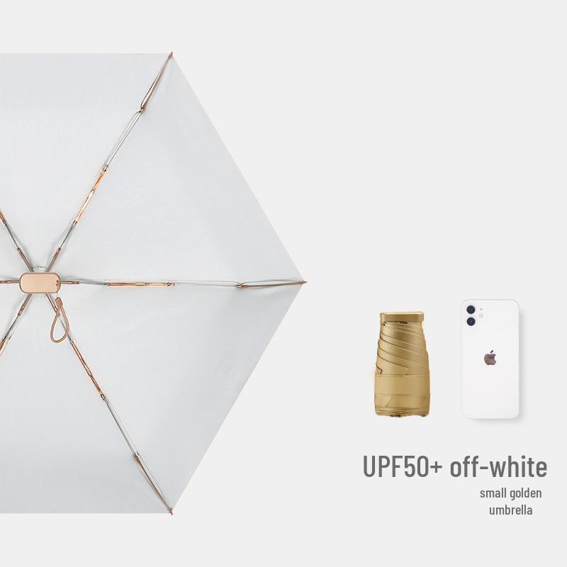 Women's Compact Sunscreen Mini Folding Umbrella - Travel-Size, Rain or Shine, Customizable Design