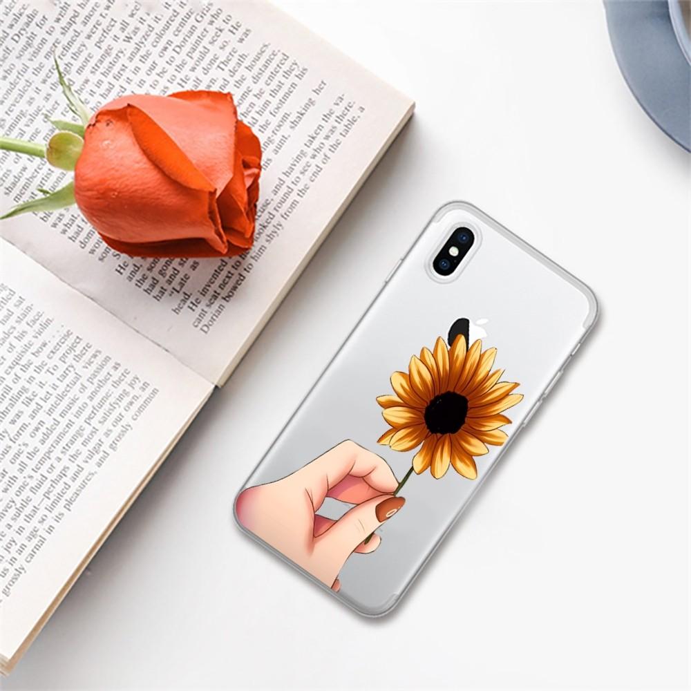 Beautiful Flower Sunflower Phone Case for iPhone 16 15 8 7 6 6S Plus X SE XR XS 14 11 12 13 Mini Pro Max Mobile Case