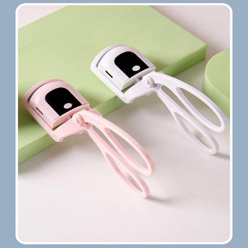 Electric Heated Eyelash Curler Usb Rechargeable Eyelashes Curler Quick Heating Natural Curler Long Eyelash Lasting Makeup