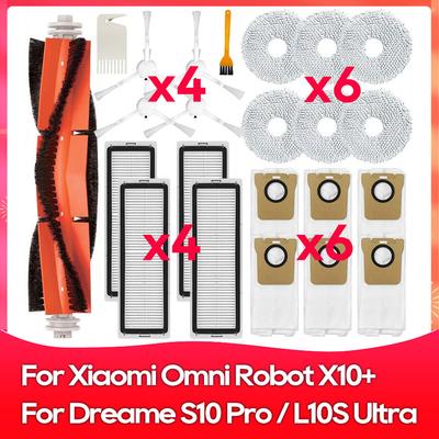 Fit For ( Xiaomi Mijia Omni Robot X10+ / Dreame S10 Pro / Dreame L10s Ultra SE ) Brush Filter Mop Dust Bag Accessory Part