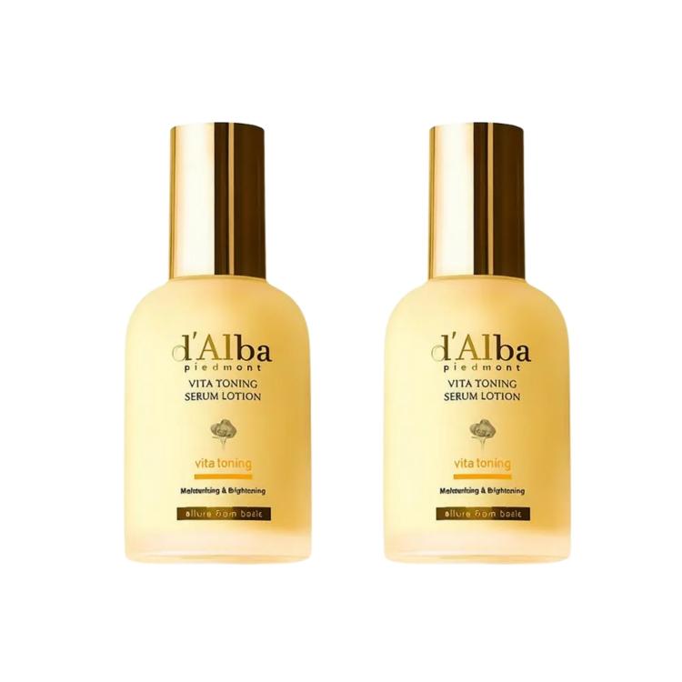 [d Alba] Vita Toning Lotion Brightening Hydrating Facial Lotion 100ml x2 Set