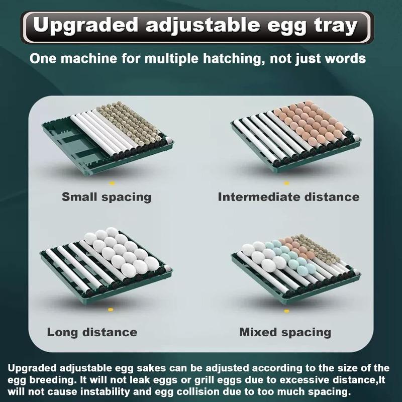 9/15/24/36 Automatic All-in-One Egg Incubator Intelligent Incubator Egg Hatching with LED Candler Poultry Duck Hatching Machine