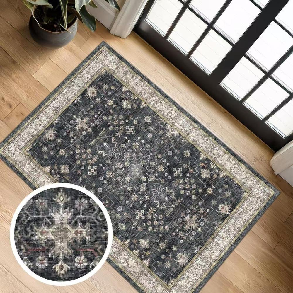 

Non-Slip Small Rugs Washable Kitchen Bathroom Door Mat Entryway Rug for Indoor Entrance 40*60CM-H
