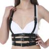 Punk Leather Wide Waist Belt for Women Fashion Body Bondage Sexy Chest Harness Belt Adjustable Bra Suspender Straps Stockings