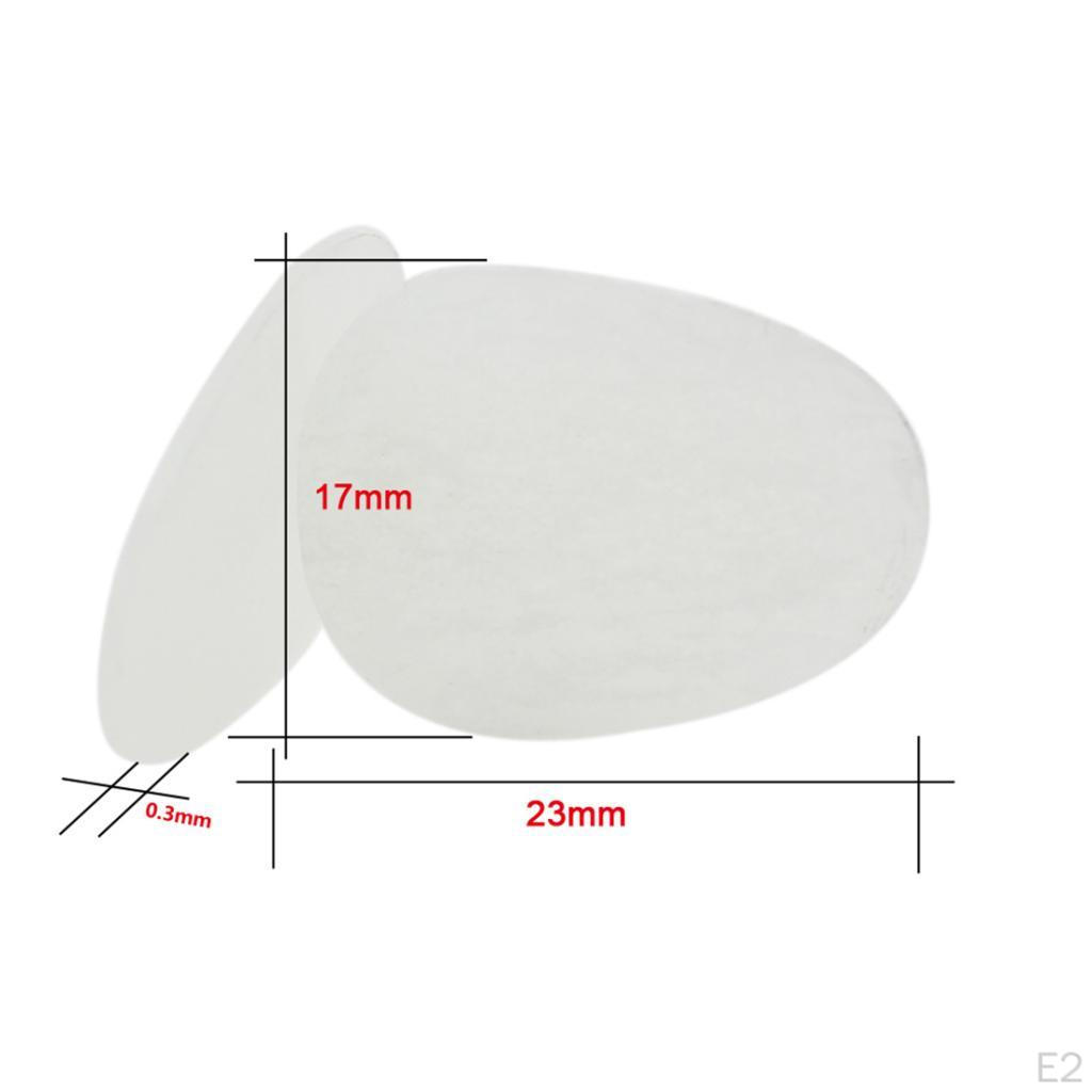8 Pieces Adhesive Alto Saxophone Mouthpiece Patches Pads Cushions 0.3mm White Sax Parts