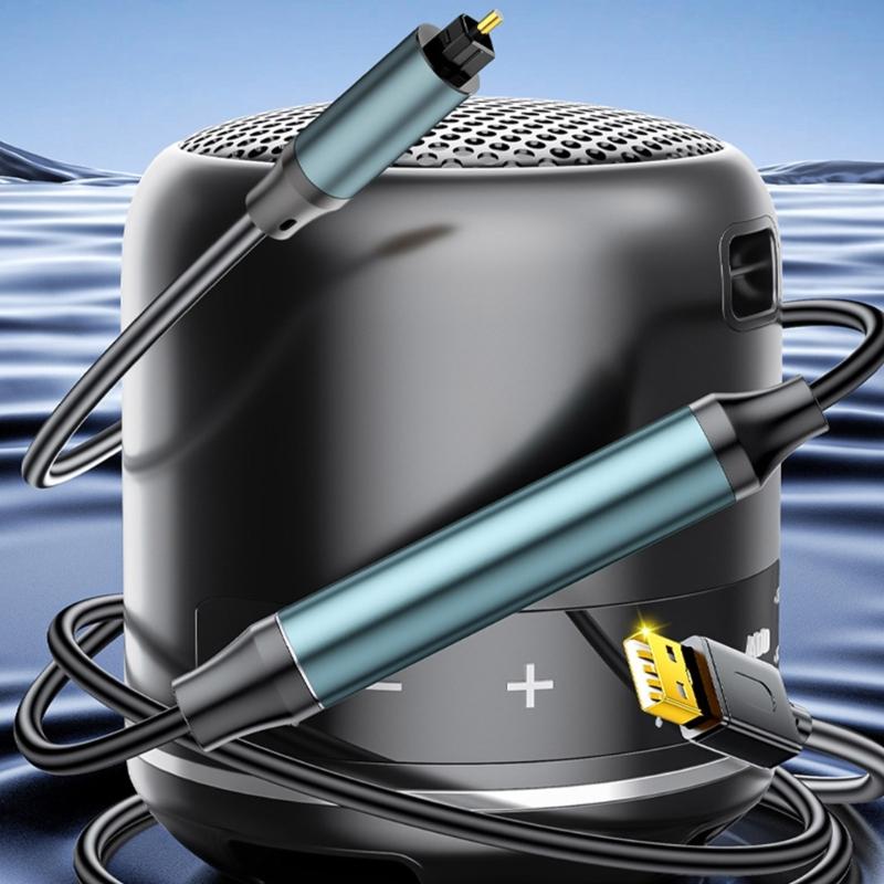 24Bit USB Digital Fiber Optical Analog Sound Cable SPDIF Digital Sound Converter Cable for HDTV Multimedia Speaker