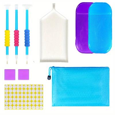 5D-Diamantmalerei-Werkzeuge und Zubehör zum Selbermachen, Diamant-Stickstift-Werkzeuge und Zubehör-Set, Mosaik-Klebestift-Set