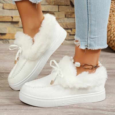 Women'S Fleece-Lined Furry Shoes, Warm And Comfortable Leopard Print Insulated Shoes, Women'S Winter Shoes
