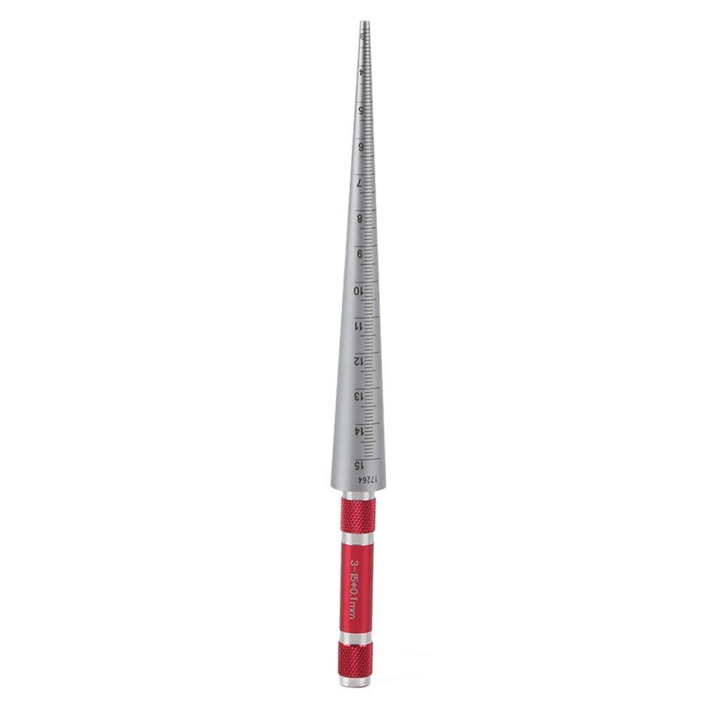 Stainless Steel Taper Gauge Silver Feeler Gauge Hole Tapered Gauge Inner Diameter Inspection