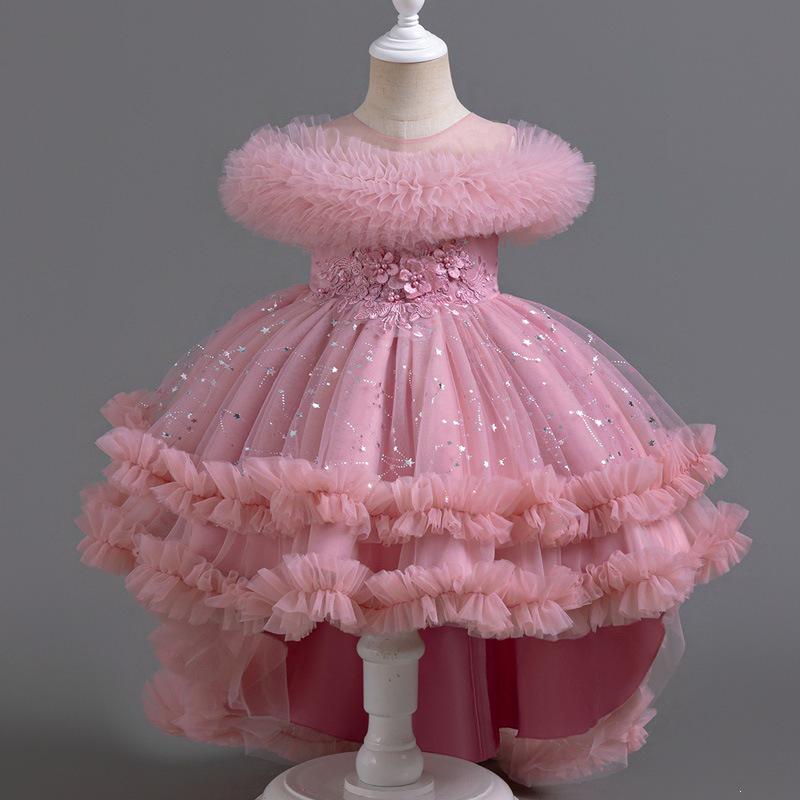 Fluffy Flower Girl's Formal Piano Princess Wedding Dress - New Children's Dress