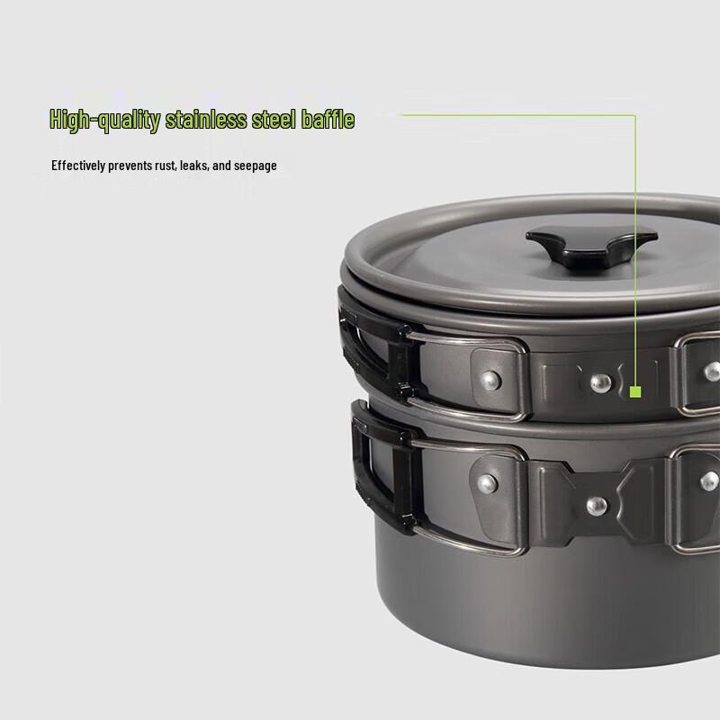 FTLY 3-Piece Outdoor Camping Cookware Set