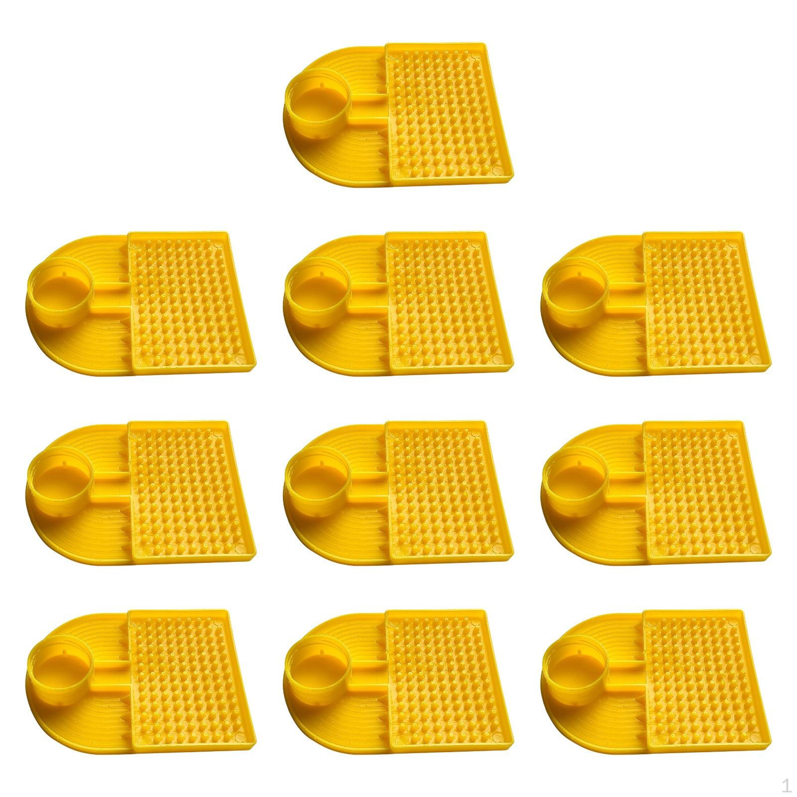 

10x Bee Feeder Feeding Tools Portable Stable Drinking Device Wide Area Water for